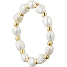 TIM OG SIMONSEN RING, GERTRUD RING, NATURAL/GOLD